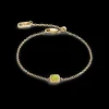 Birthstone August Bracelet Green Jade Gold