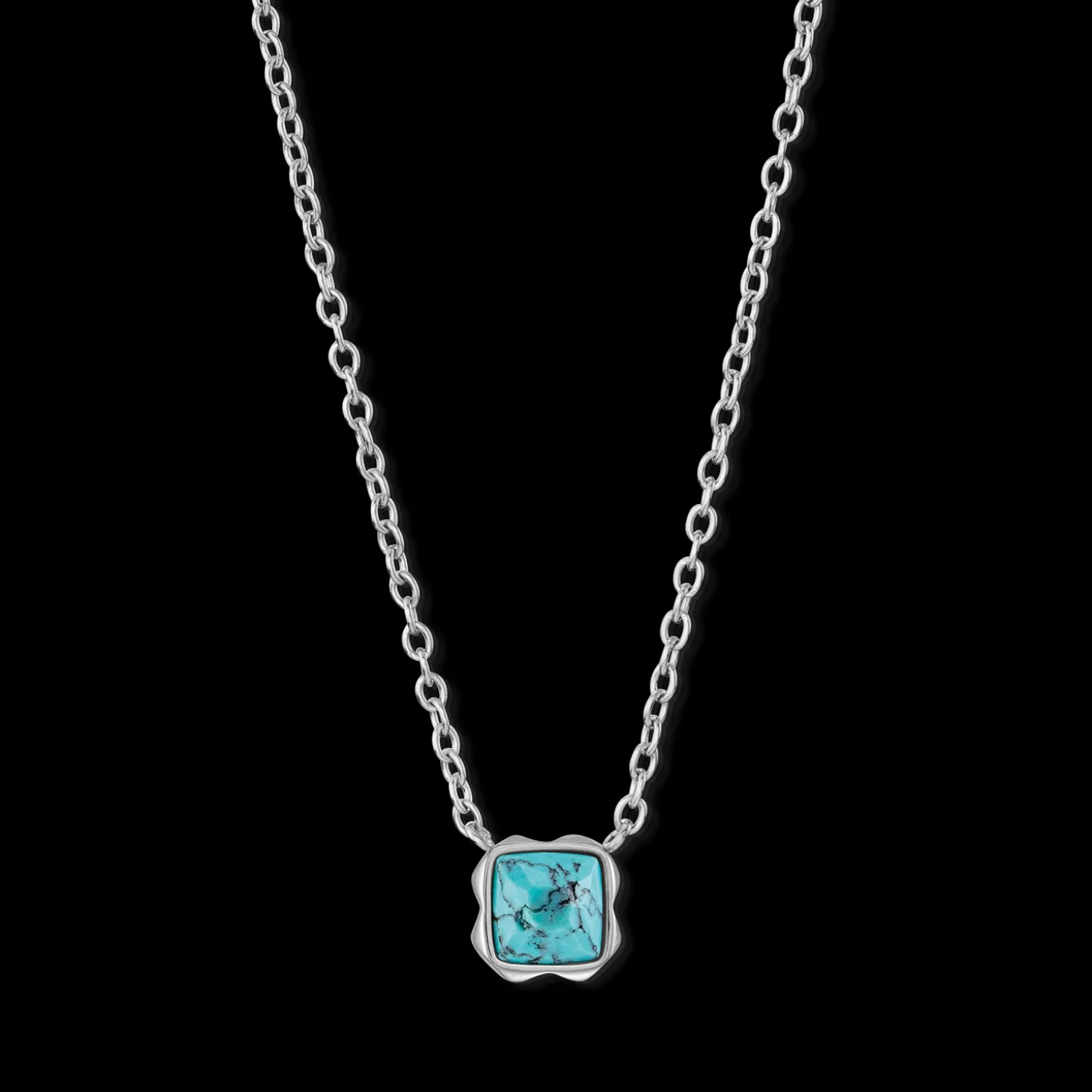 Birthstone December Necklace Turquoise Silver