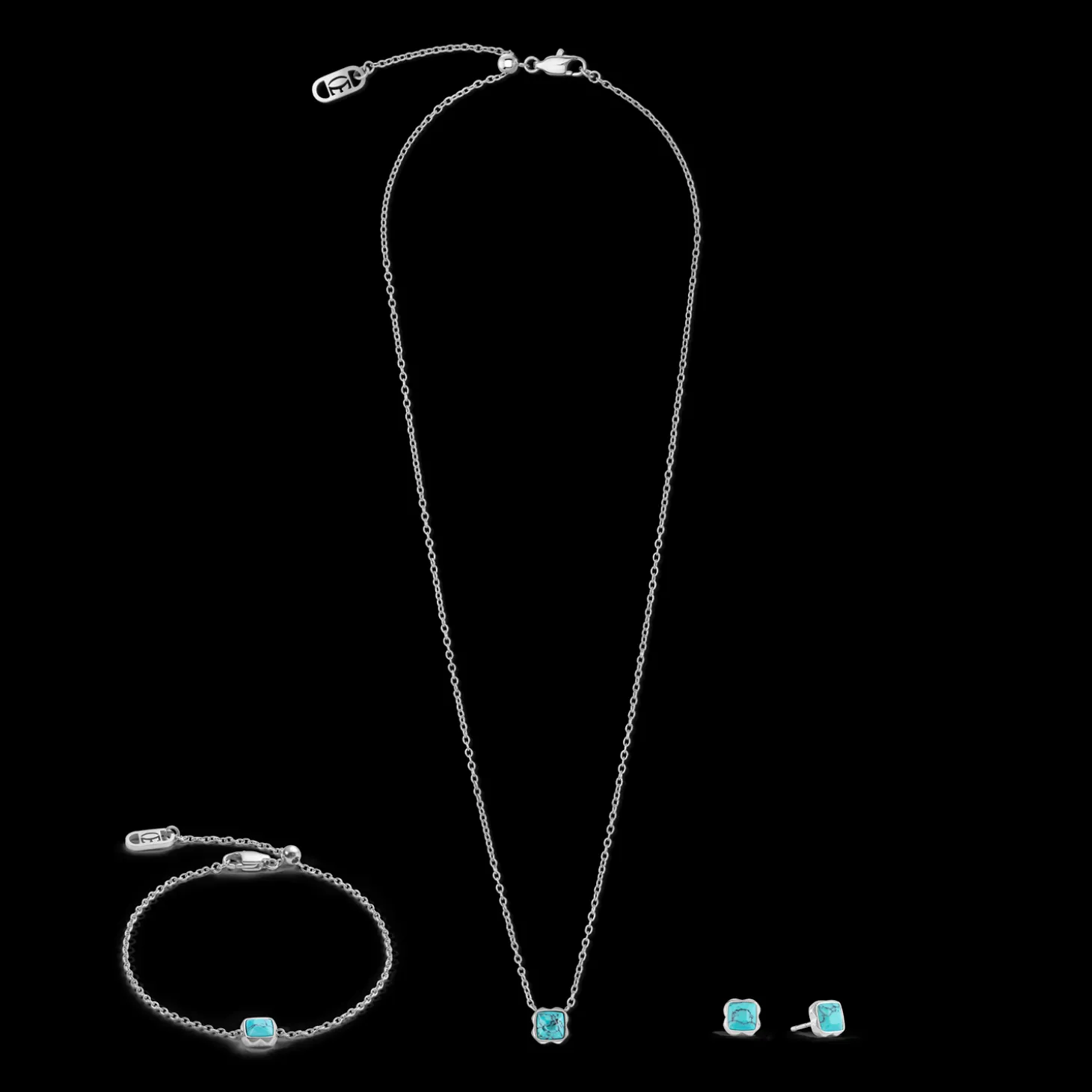 Birthstone December Necklace Turquoise Silver