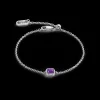 Birthstone February Bracelet Sugilite Silver