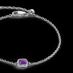 Birthstone February Bracelet Sugilite Silver