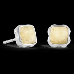 Birthstone November Earrings Citrine Silver