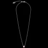 Birthstone October Necklace Rose Quartz Silver