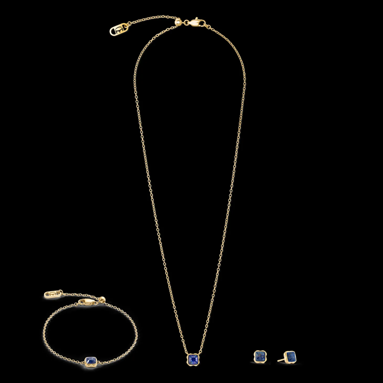 Birthstone September Bracelet Lapis Lazuli Gold