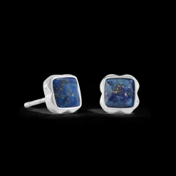 Birthstone September Earrings Lapis Lazuli Silver