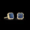 Birthstone September Earrings Lapis Lazuli Gold