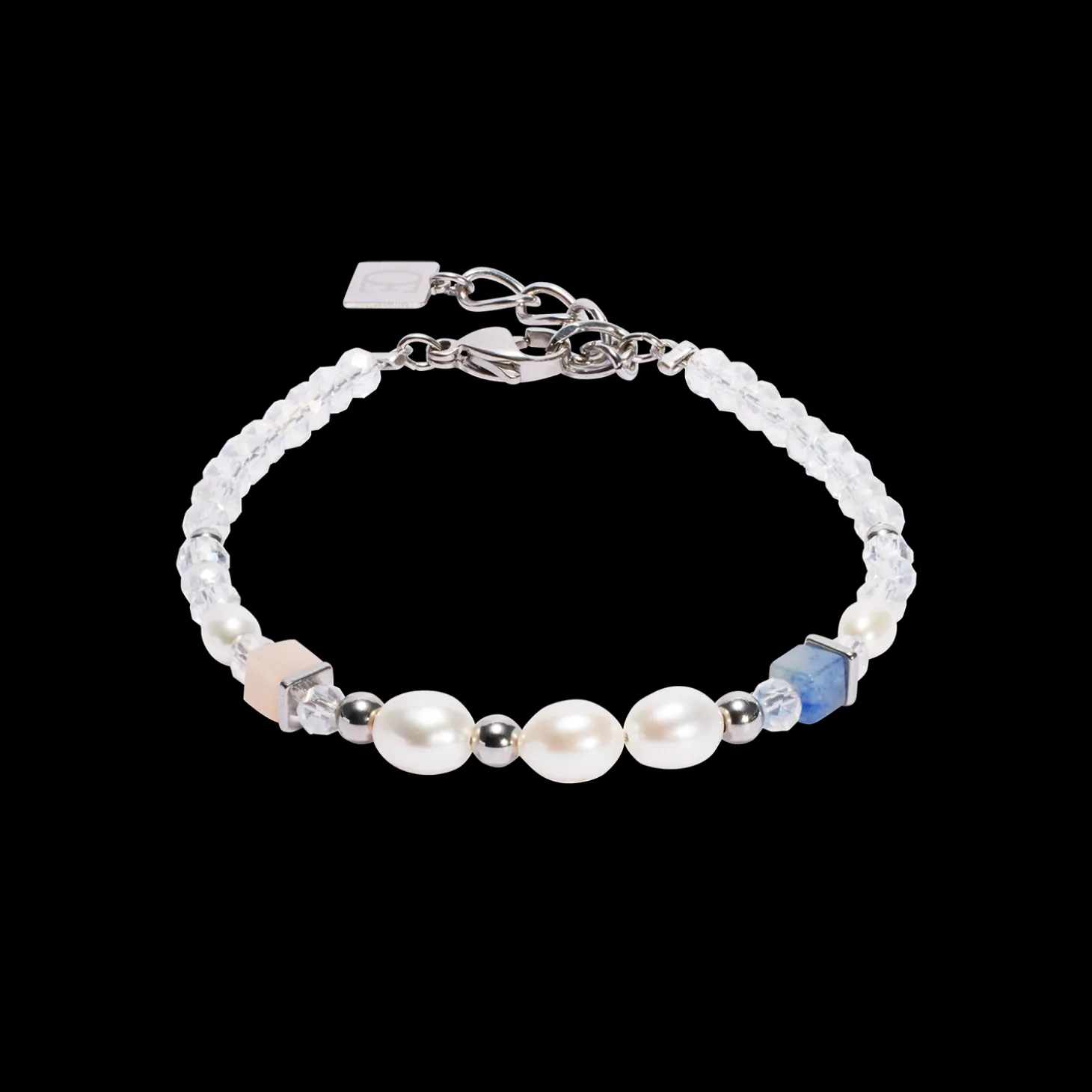 Bracelet Cosmic Pearls soft silver