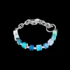 Bracelet Cube Fusion Charm Silver-Ocean