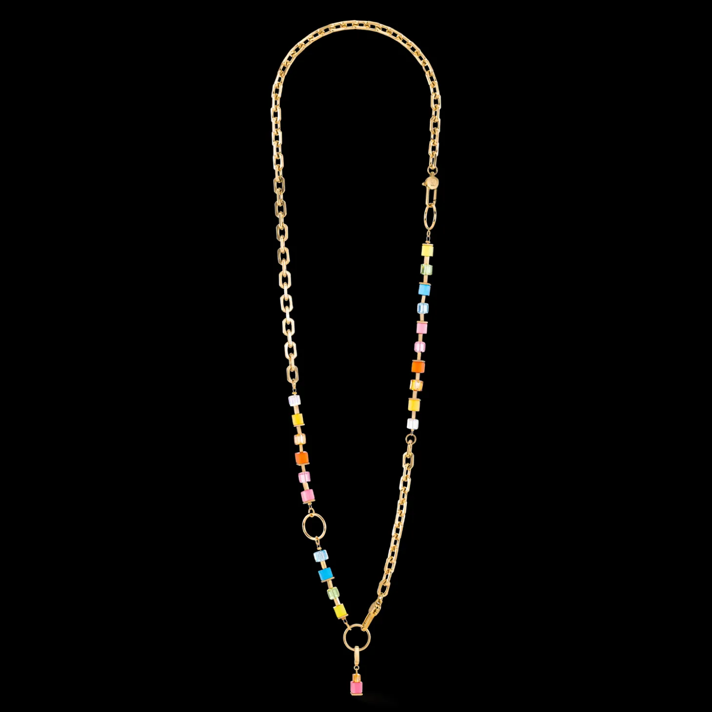 Bracelet Cube Fusion Charm gold-rainbow