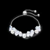 Bracelet Dancing Crystals & Pearls silver