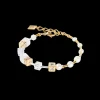Bracelet GeoCUBE® Fusion Precious Pearl Mix gold-white
