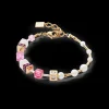 Bracelet GeoCUBE® Fusion Precious Pearl Mix gold-pink
