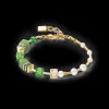 Bracelet GeoCUBE® Fusion Precious Pearl Mix gold-green