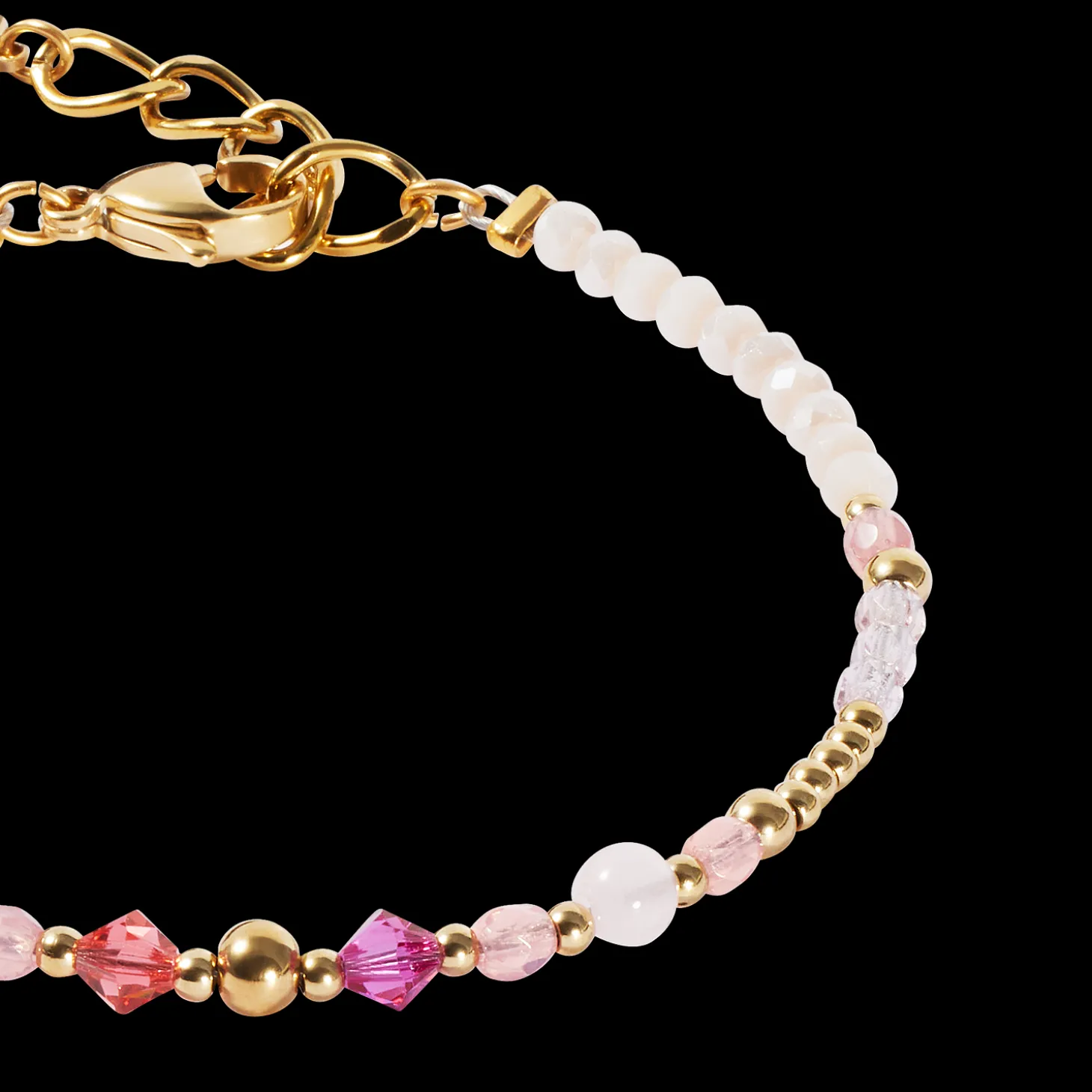 Bracelet Golden Sphere Shape Mix rose