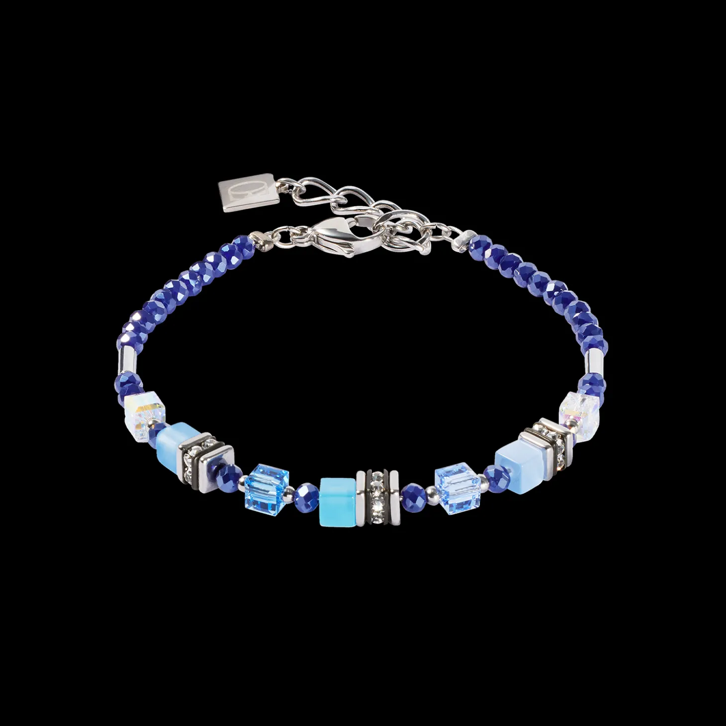 Bracelet Mini Cubes blue