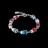 Bracelet Modern Future Cube blue-red