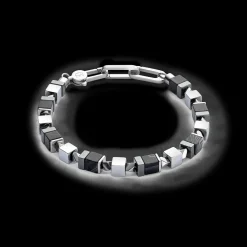 Bracelet Precious Cubes black-silver