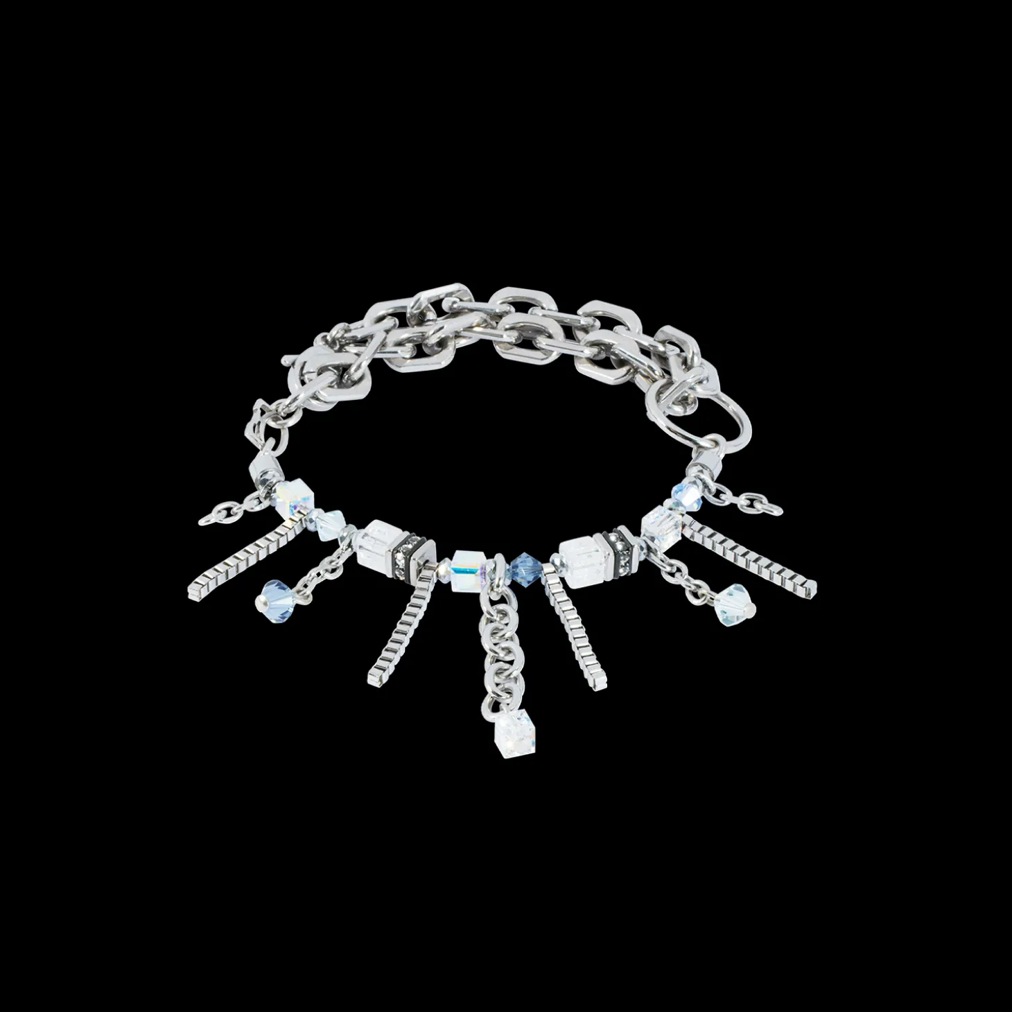 Bracelet Sunray Cube Bohème silver-white