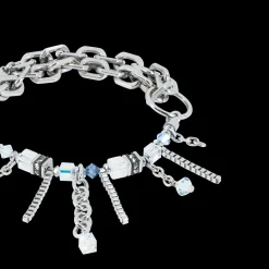 Bracelet Sunray Cube Bohème silver-white