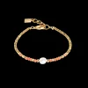Bracelet Sunset Pearl gold-coral