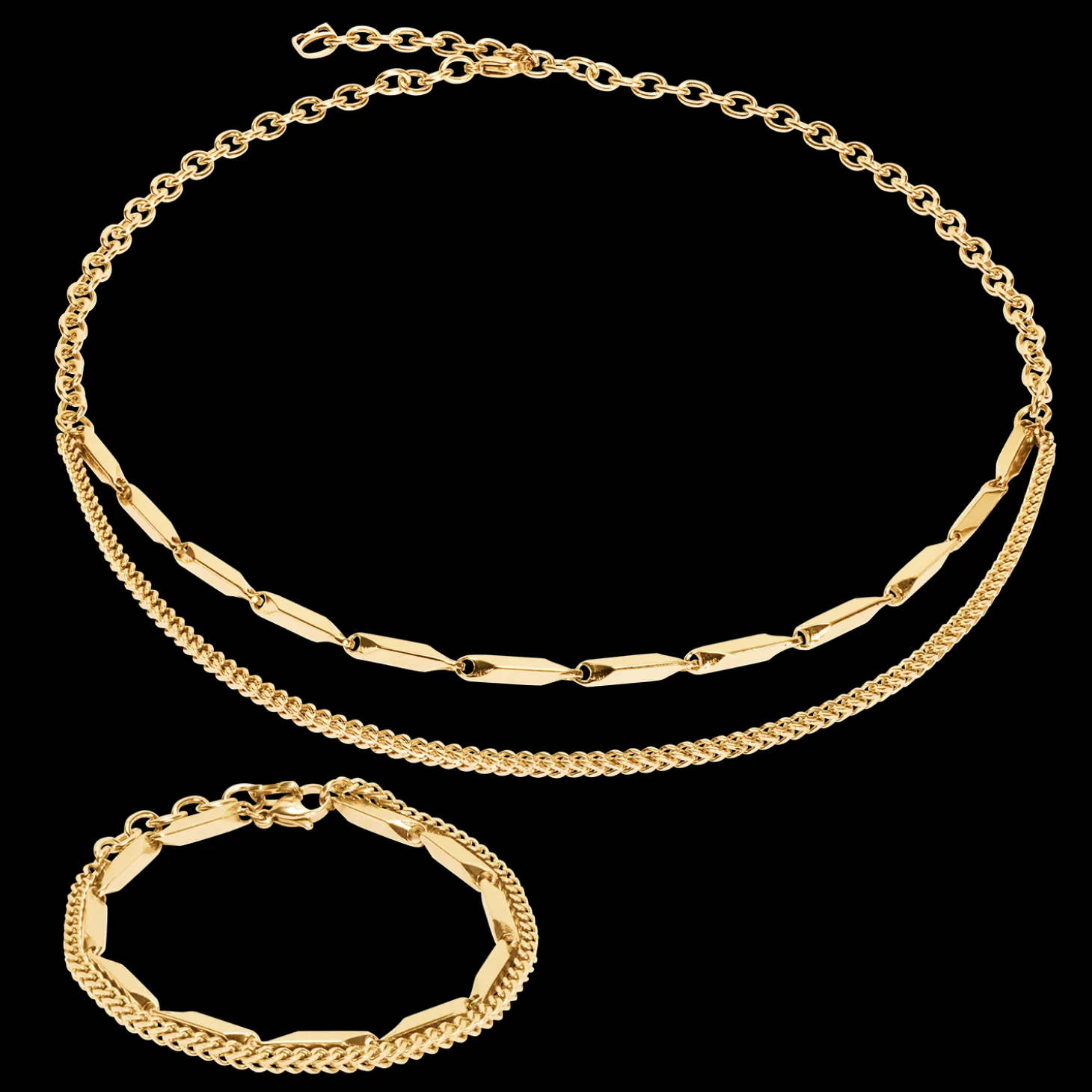 Bracelet Twisted Layers gold