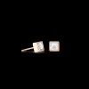 Brilliant Square small earrings rose gold crystal