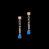 Cube Story Minimalistic Sparkling earrings Multicolour Autumn