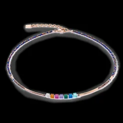 Cube Story Minimalistic Sparkling necklace Multicolour Autumn