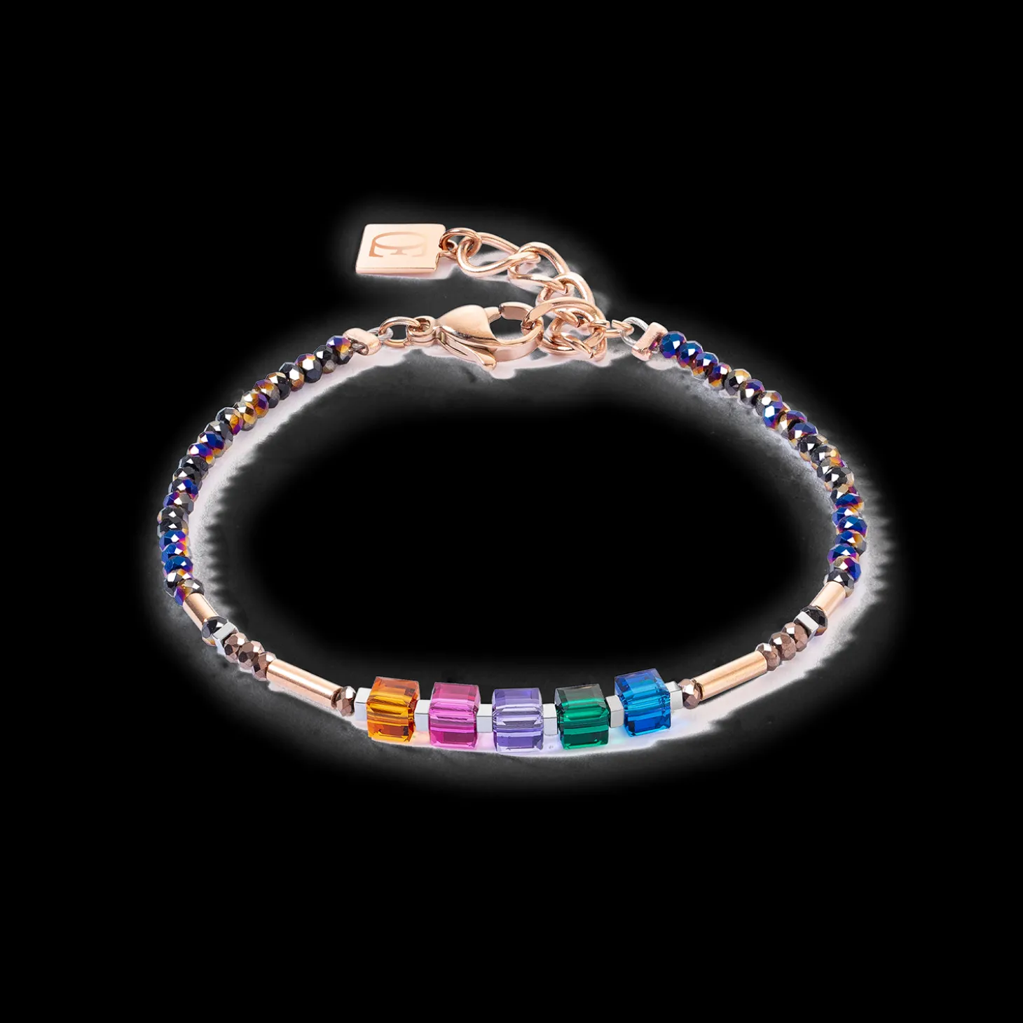 Cube Story Minimalistic Sparkling bracelet Multicolour Autumn
