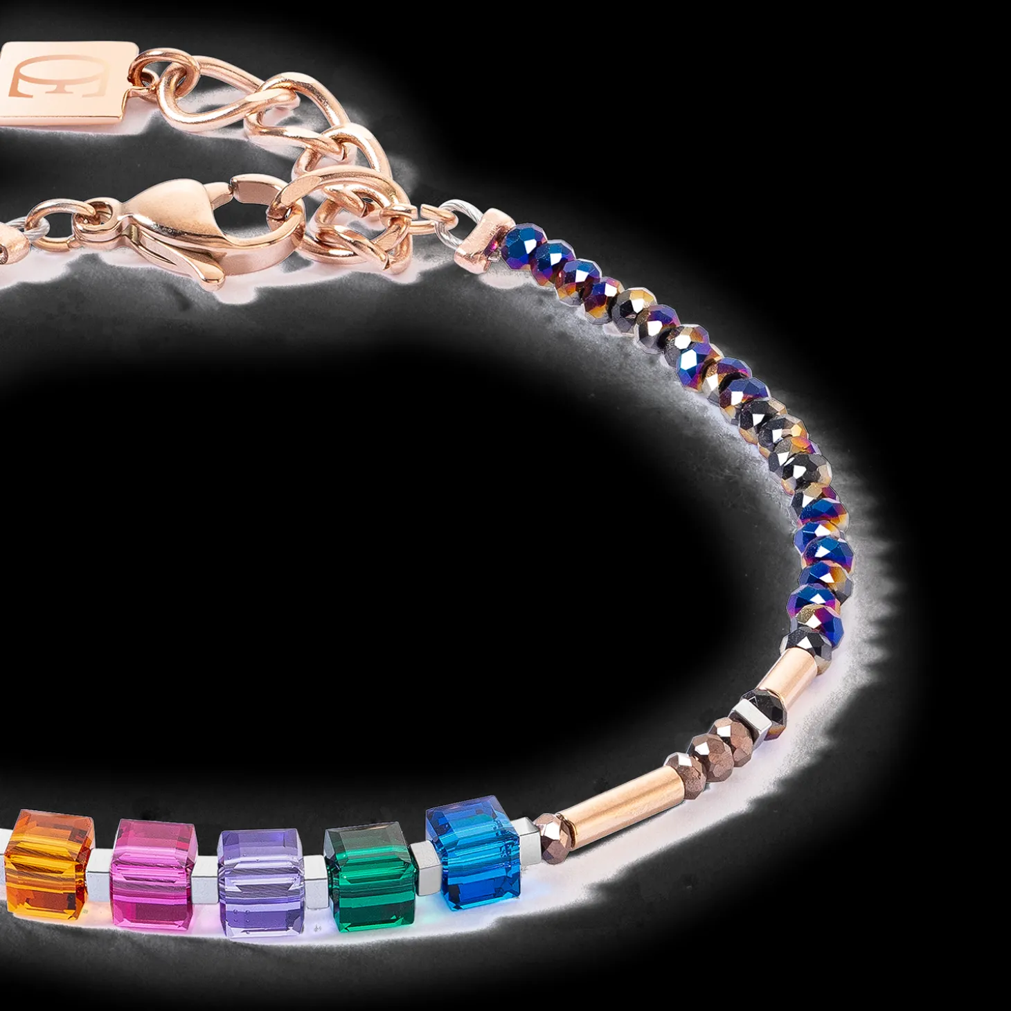 Cube Story Minimalistic Sparkling bracelet Multicolour Autumn
