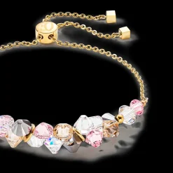 Dancing Crystals bracelet gold light rose