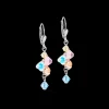 Earrings Dancing Crystals silver-pastel