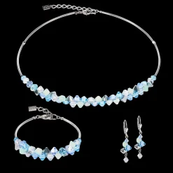 Earrings Dancing Crystals silver-blue