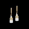 Earrings GeoCUBE® Fusion Precious Pearl Mix gold-white