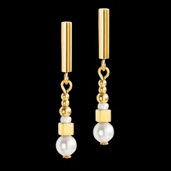 Earrings Shimmering Princess Pearls gold-white