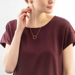 Earrings Sparkling Circle gold-multicolour