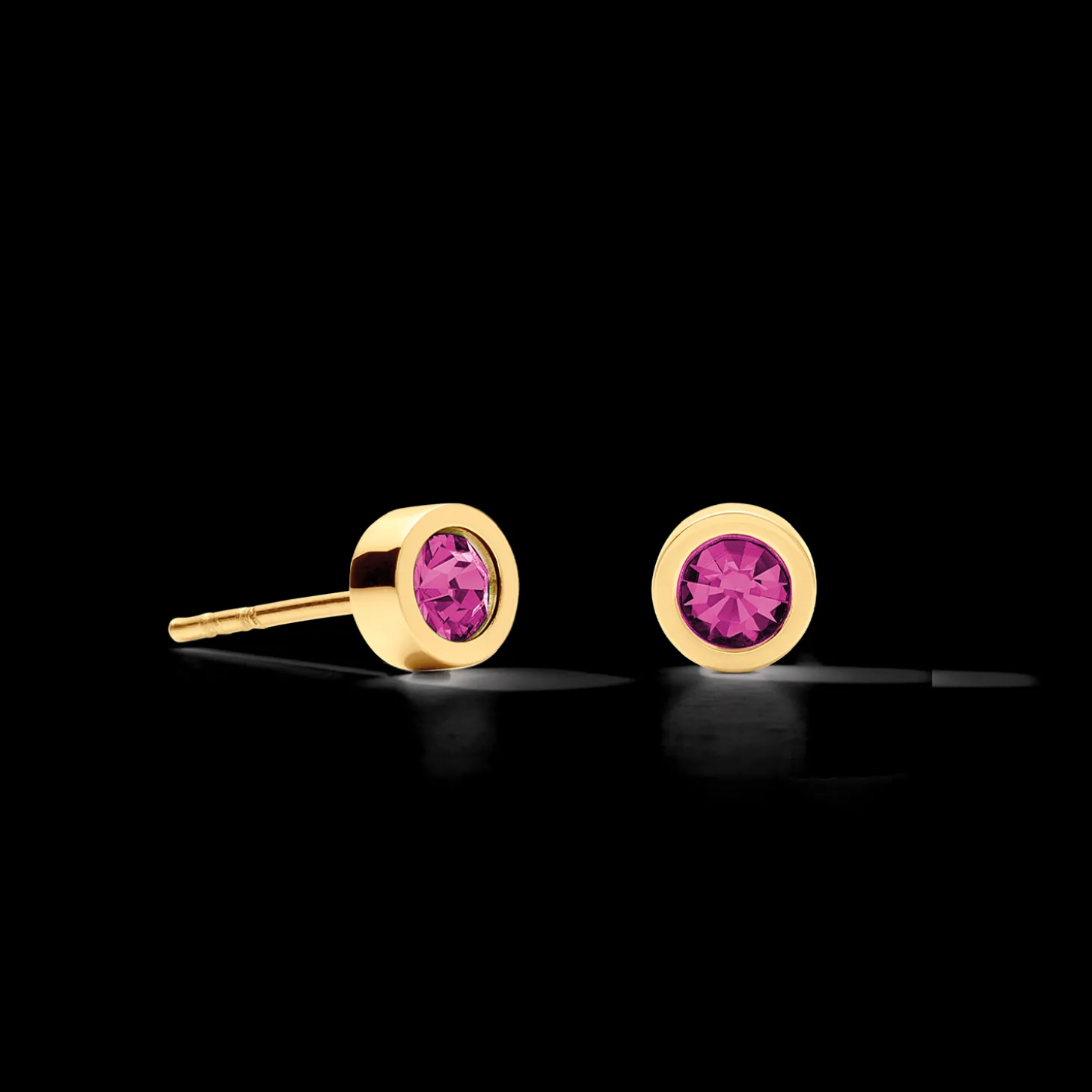 Earrings Sparkling Dots gold-pink