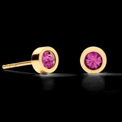 Earrings Sparkling Dots gold-pink