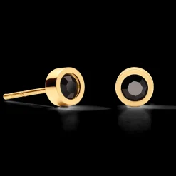 Earrings Sparkling Dots gold-black