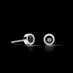 Earrings Sparkling Dots silver-black