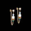 Earrings Sunray Cube Couture gold-multicolour