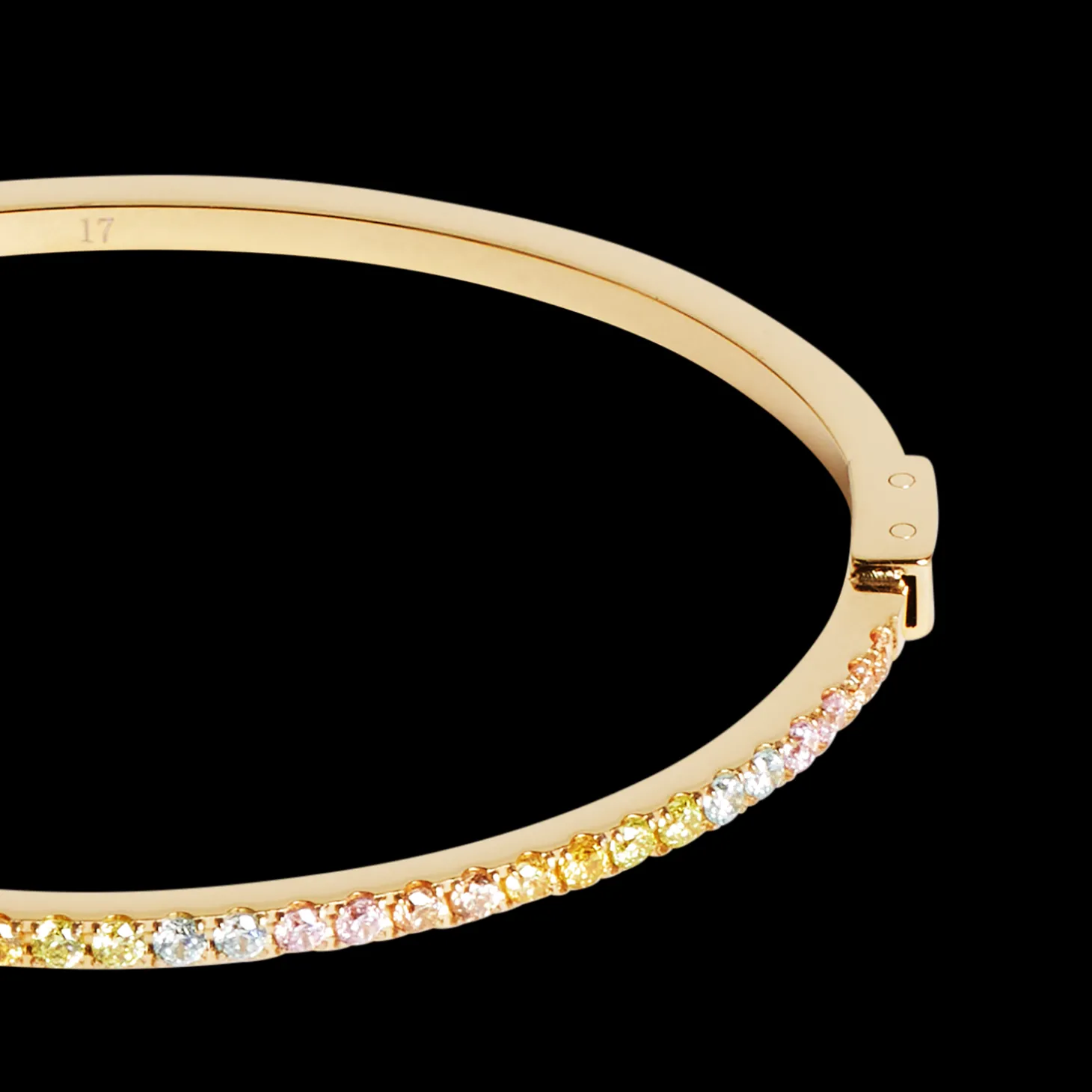 Eternal Love bangle gold-multicolour pastel