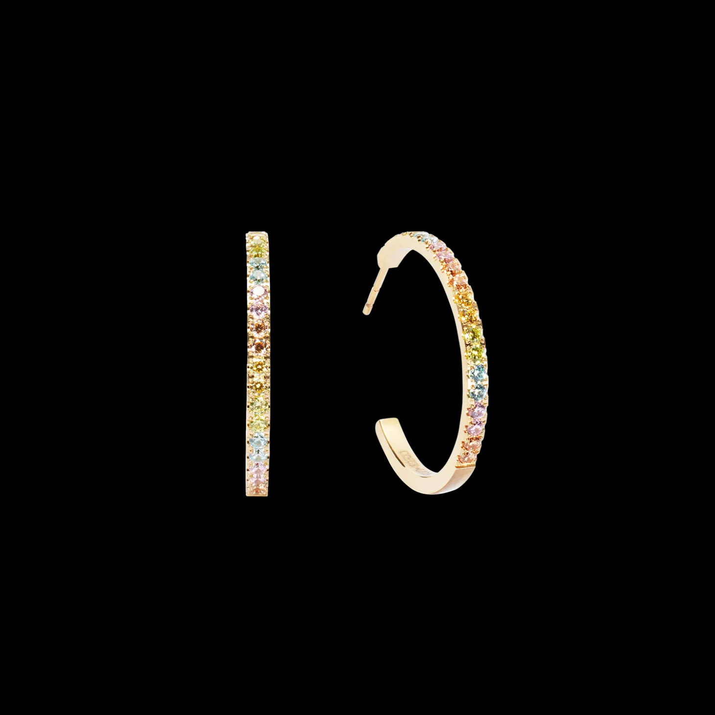 Eternal Love Hoop big gold-multicolour pastel