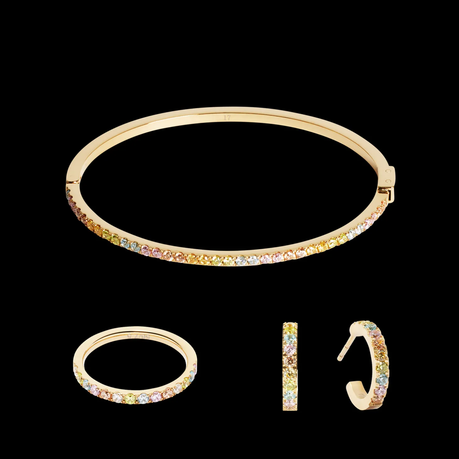 Eternal Love ring gold-multicolour pastel