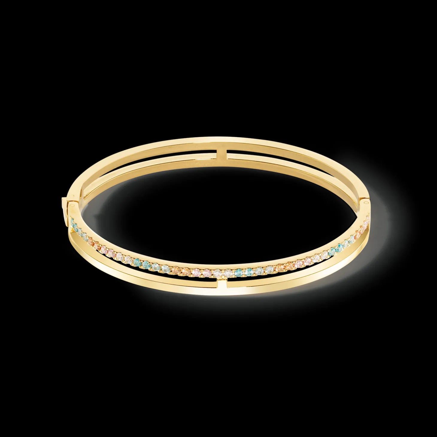 Eternal Unity Bangle gold-multicolour pastel