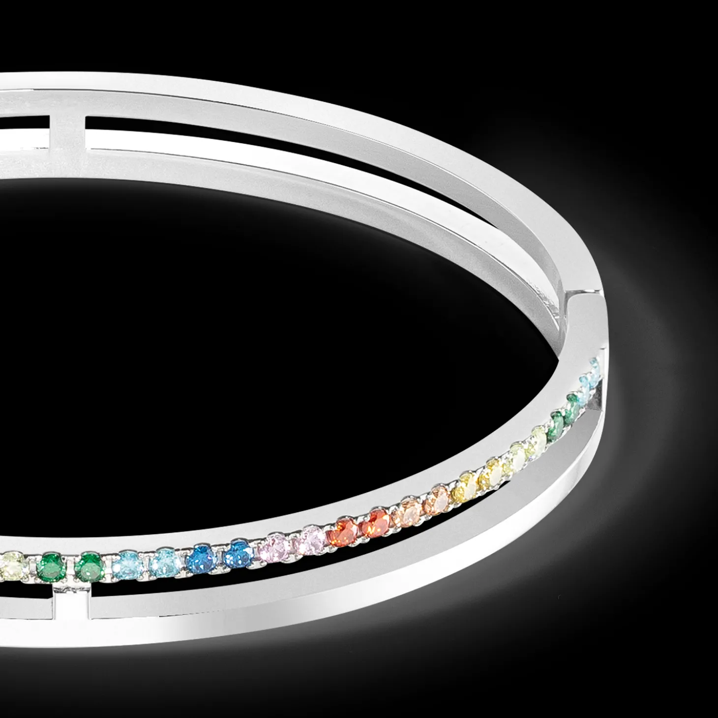 Eternal Unity Bangle silver-multicolour