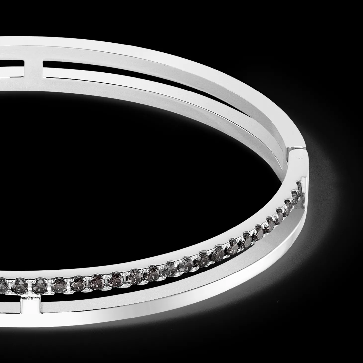 Eternal Unity Bangle silver-black