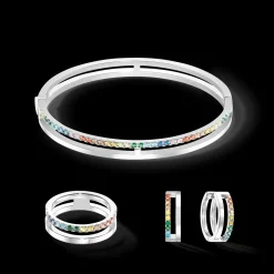 Eternal Unity Bangle silver-multicolour
