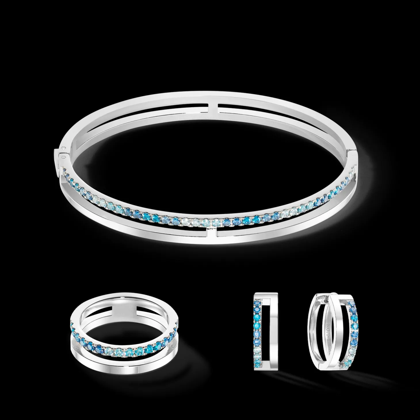 Eternal Unity Bangle silver-blue