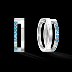Eternal Unity Hoops silver-blue